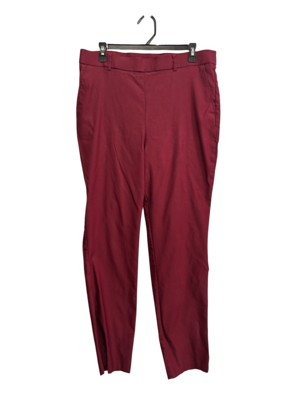 Rafaella  Burgandy pull on style pants. Size 14